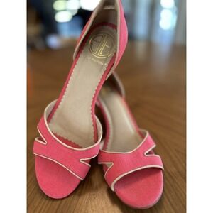 Lilly Pulitzer Pink Open-Toe D'Orsay Sandals